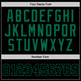 Custom Black Black-Kelly Green Authentic Throwback Basketball Jersey