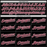 Custom Black Crimson-White Authentic Baseball Jersey