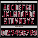 Custom Black Crimson-White Authentic Baseball Jersey