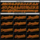 Custom Black Crimson-Gold Authentic Baseball Jersey