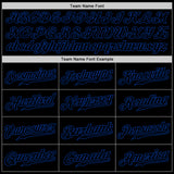 Custom Black Black-Royal Authentic Baseball Jersey