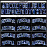 Custom Black Royal-White Authentic Throwback Basketball Jersey