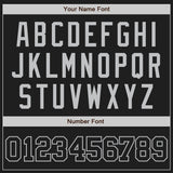 Custom Black Black-Gray Authentic Baseball Jersey