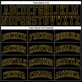 Custom Black Old Gold Authentic Throwback Basketball Jersey