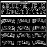 Custom Black White Authentic Throwback Basketball Jersey