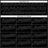 Custom Black Steel Gray Authentic Baseball Jersey