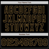 Custom Black Old Gold Authentic Baseball Jersey