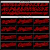 Custom Black Red Authentic Baseball Jersey