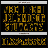 Custom Black Gold Authentic Baseball Jersey