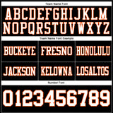 Custom Black White-Orange Authentic Football Jersey