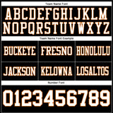 Custom Black White-Texas Orange Authentic Football Jersey