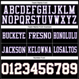Custom Black White Old Gold-Purple Authentic Football Jersey