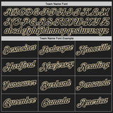 Custom Black Cream Authentic Throwback Basketball Jersey