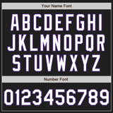 Custom Black White-Purple Authentic Baseball Jersey