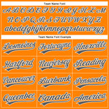 Custom Bay Orange Steel Gray-White Authentic Baseball Jersey