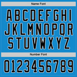 Custom Blue Black-White Hockey Jersey