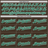 Custom Brown Kelly Green-White Authentic Baseball Jersey