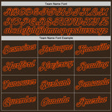 Custom Brown Brown-Orange Performance T-Shirt