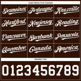 Custom Brown White Authentic Baseball Jersey