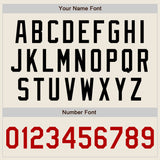 Custom Cream Red-Black Authentic Baseball Jersey