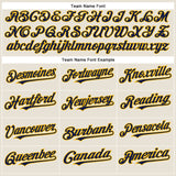 Custom Cream Navy-Gold Authentic Baseball Jersey