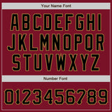 Custom Crimson Black-Old Gold Authentic Baseball Jersey