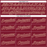Custom Crimson Crimson-Cream Authentic Sleeveless Baseball Jersey