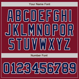 Custom Crimson Navy-White Authentic Baseball Jersey