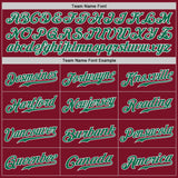 Custom Crimson Kelly Green-White Authentic Baseball Jersey