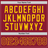 Custom Crimson Crimson-Gold Performance T-Shirt