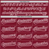 Custom Crimson Crimson-White Authentic Baseball Jersey