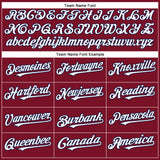 Custom Crimson White-Navy Authentic Baseball Jersey
