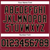 Custom Crimson Black-City Cream Authentic Baseball Jersey