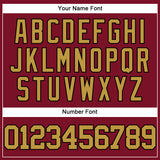Custom Crimson Old Gold-Black Authentic Baseball Jersey