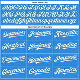Custom Electric Blue Cream Authentic Baseball Jersey