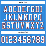 Custom Powder Blue White-Burgundy Mesh Authentic Football Jersey
