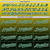 Custom Yellow Green-White Authentic Fade Fashion Baseball Jersey