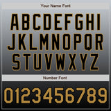 Custom Gray Old Gold-Black Authentic Fade Fashion Baseball Jersey