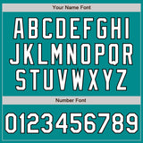 Custom Aqua White-Teal Authentic Fade Fashion Baseball Jersey