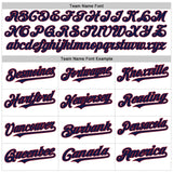 Custom White Pinstripe Navy-Crimson Authentic Fade Fashion Baseball Jersey