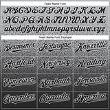 Custom Gray Black-White Authentic Fade Fashion Baseball Jersey