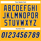 Custom Gold Navy-White Authentic Baseball Jersey