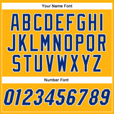 Custom Gold Royal-White Authentic Baseball Jersey