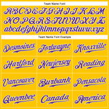 Custom Gold Purple-White Authentic Sleeveless Baseball Jersey