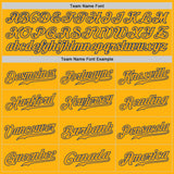 Custom Gold Gold-Royal Authentic Baseball Jersey