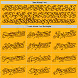 Custom Gold Gold-Brown Authentic Baseball Jersey