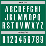 Custom Kelly Green White Performance Golf Polo Shirt