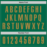 Custom Kelly Green Old Gold Performance Golf Polo Shirt