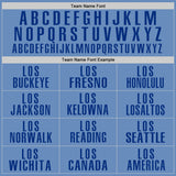 Custom Light Blue Royal Performance Golf Polo Shirt