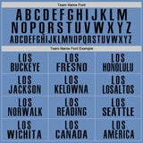 Custom Light Blue Black Performance Golf Polo Shirt